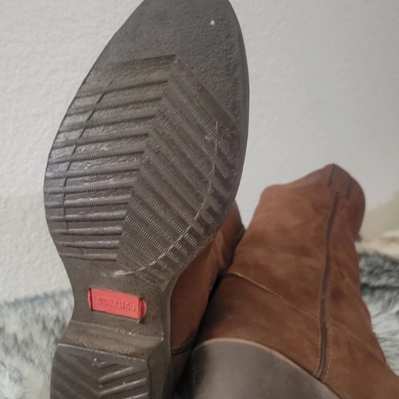 Durango Mens Brown Leather Western Boots Mid-Calf Pull On Rugged, Size 12D - Picture 6 of 10